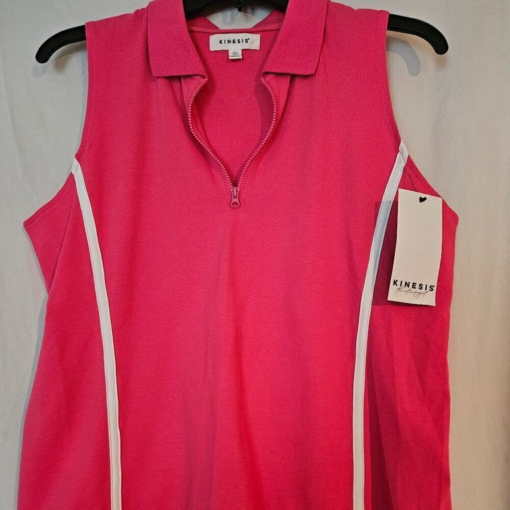 NWT Kinesis‎ Activewear Golf Tank Top Pink Sleeveless  Size MED
